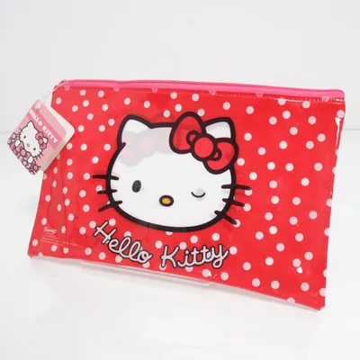 Toilettaske (Rød, Hvid, Flerfarvet) fra Hello Kitty by Sanrio