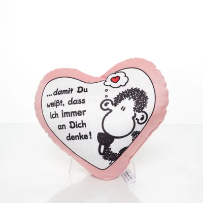 Prydnadskudde (Rosa, Vit, Svart) från Sheepworld Polyester