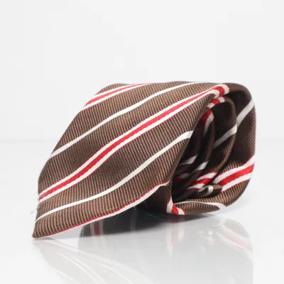 Tie (Brown, Multicolored) from Hugo Boss Cotton, Silk