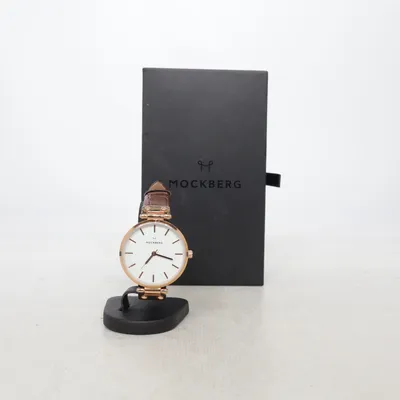 Wristwatch (Brown, Gold, White) from Mockberg