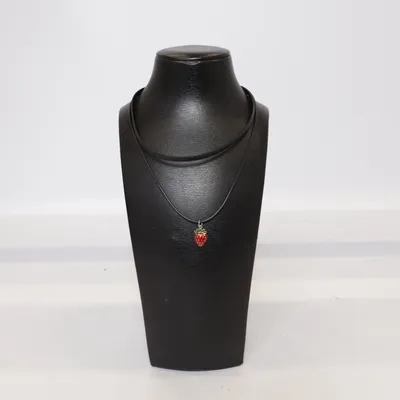 Choker (Svart, Röd) Okänd metall