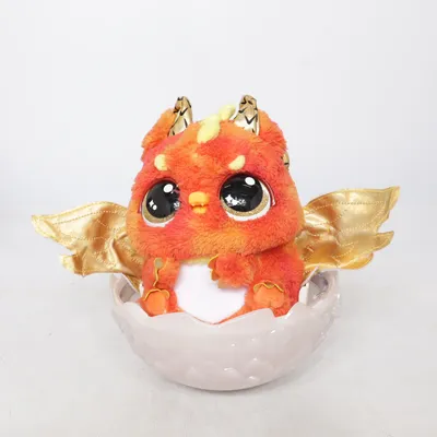 Soft toy (Orange, Gold) from Hatchimals