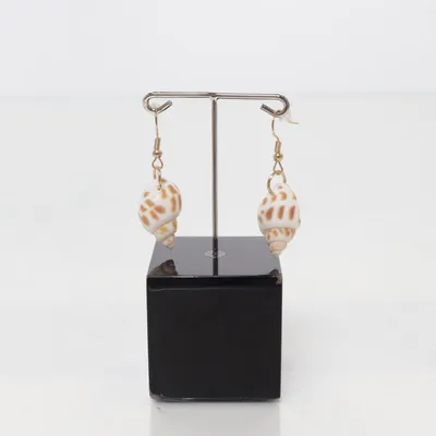 Oorbellen (Wit, Bruin, Goud) Onbekend materiaal
