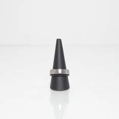 Ring (Black, Silver) from Fossil Steel Unknown metal