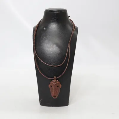 Halsband (Brun) Trä, Skinn