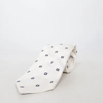 Tie (White, Blue) from AD 56 Milano Silk