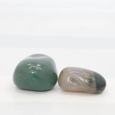 Pierres décoratives (Vert, Gris)