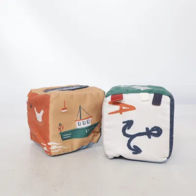 Baby speelgoed (Blauw, Meerkleurig) van Sebra Katoen, Polyester
