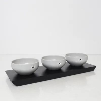 Serveringsset (Grå, Svart) från Hoganas Keramik