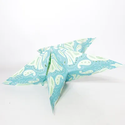 Christmas star (Blue, Green, White)