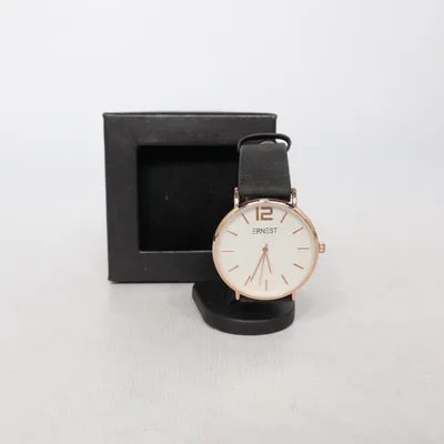 Armbandsur (Svart, Vit, Guldfärgad) från Ernest