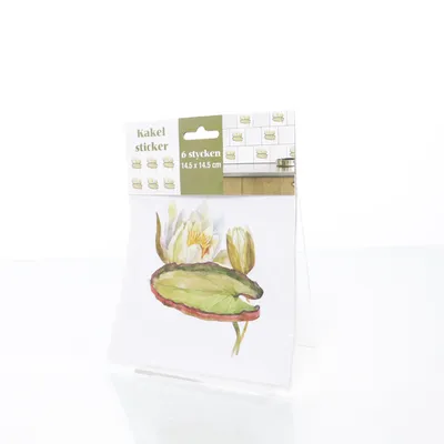 Väggdekoration (Kakeldekor Näckros Lotus) från Runsven