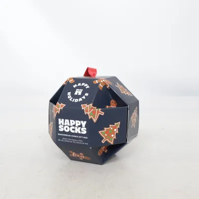 Strømper (Gingerbread Cookie Gift Box) fra Happy Socks Bomuld, Elastan, Polyamid
