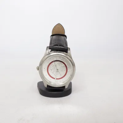Wristwatch (Black, Silver, Red)