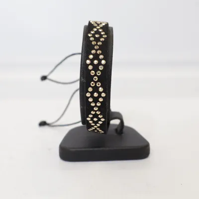 Choker (Svart, Silverfärgad) Okänd metall