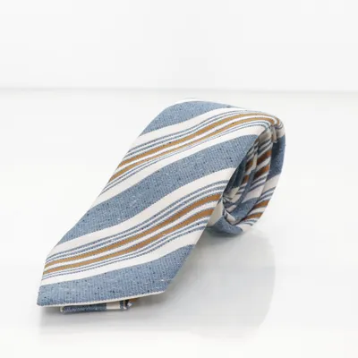 Slips (Blå, Vit, Brun) från Gieves & Hawkes Bomull, Silke