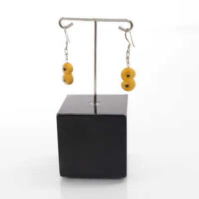 Earrings (Yellow) Unknown metal