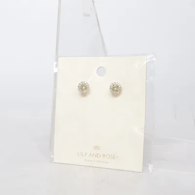 Boucles d'oreilles (Jaune, Argent) de Lily and Rose Métal inconnu