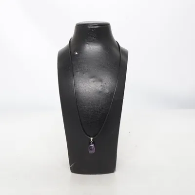 Necklace (Black, Purple) Unknown metal