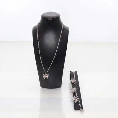 Sieradenset (Zilver, Roze, Meerkleurig) Onbekend materiaal