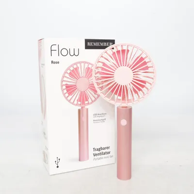 Hand ventilator (Flow * wiederaufladbar * USB * rosa) van Remember