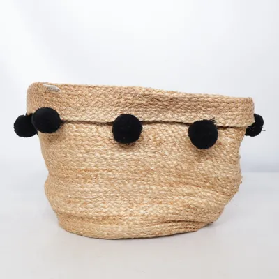Storage basket (Beige, Black) from H&M Home