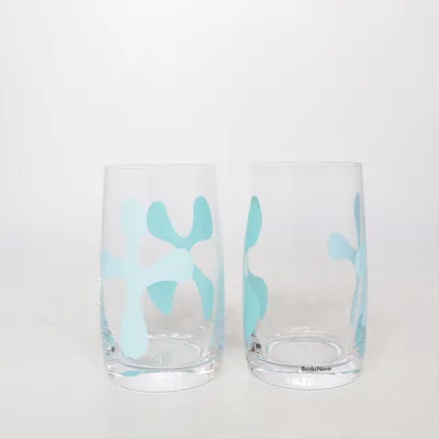 Drinking glass (Blue, Transparent) from Boda Nova