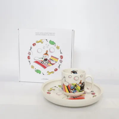 Children's dinner sets (White, Multicolored) from Moomin by Arabia