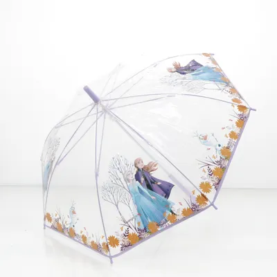 Paraply (Lila, Transparent, Flerfärgad)