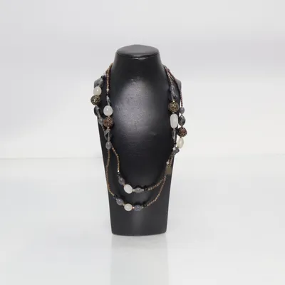 Halsband (Brun, Svart) Okänd metall