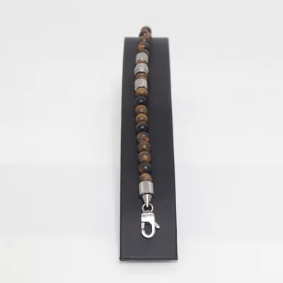 Armband (Brun, Silverfärgad) från Fossil Okänd metall