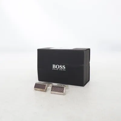 Manschettknappar (Silverfärgad, Blå) från Hugo Boss Okänd metall