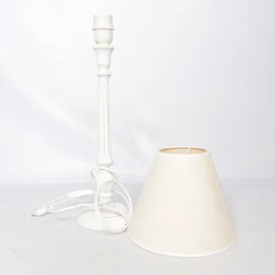 Bordslampa (Vit, Beige)