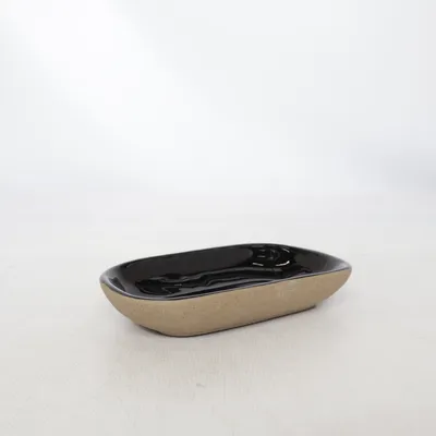 Tvålfat (Svart, Beige) från Granit
