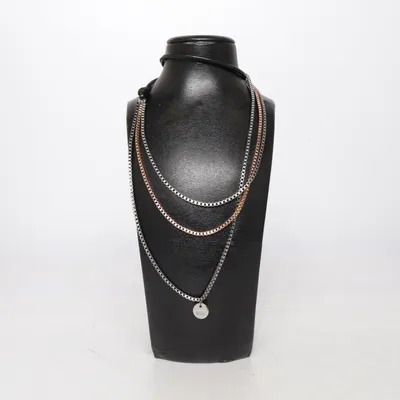 Necklace (Black, Silver, Gold) from Vaga Unknown metal