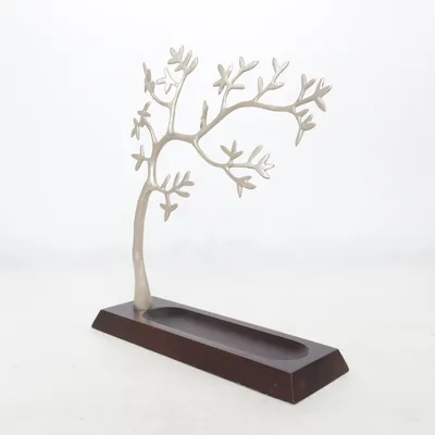 Jewelry stand (Silver, Brown) from IKEA