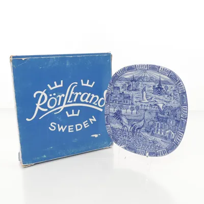 Tallrik (Blå, Vit) från Rörstrand