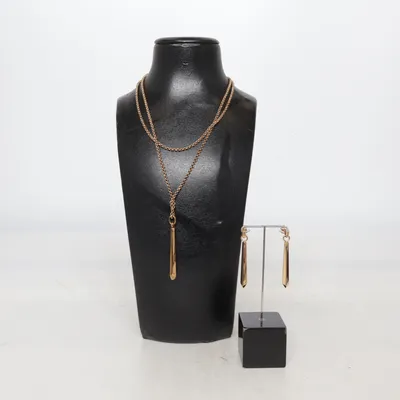Jewelry set (Gold) from Astrid & Agnes Stainless steel