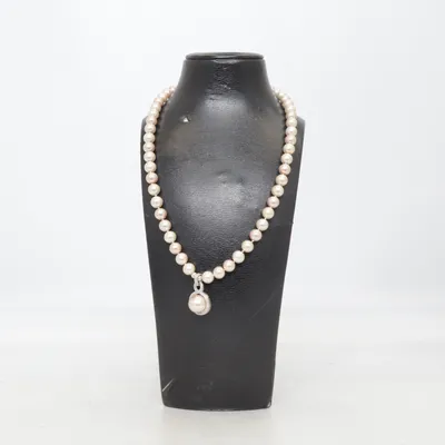 Necklace (Pink, Silver) from Absolute Unknown metal