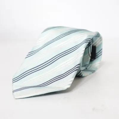 Cravate (Bleu, Blanc) de Andrew James Soie