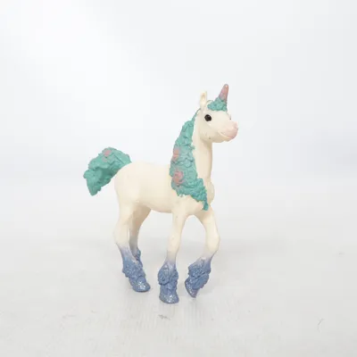 Leksaksfigur (Vit, Blå, Grön) från Schleich