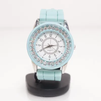 Wristwatch (Turquoise, Silver) from New Yorker
