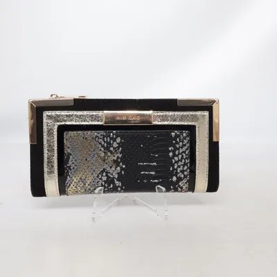 Portemonnaie (Schwarz, Gold, Silber) von River Island