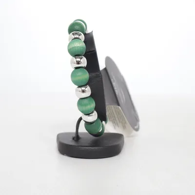 Bracelet (Vert, Argent) de Aarikka Bois, Acier inoxydable