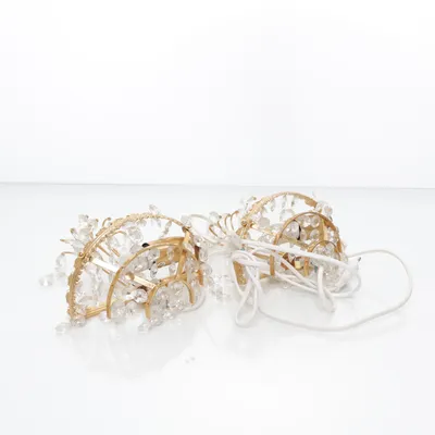 Wandlamp (Goud, Transparant)