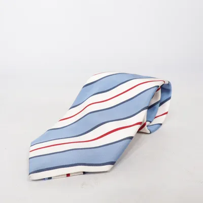 Tie (Blue, White, Red) from Pal Zileri Cotton, Silk