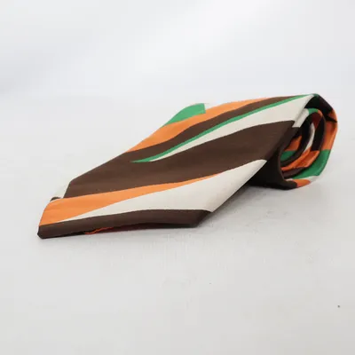 Tie (Brown, Green, Orange) from Elite Polyester
