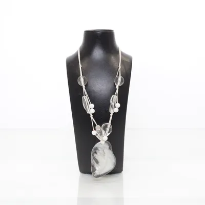 Halsband (Transparent, Beige, Vit) Plast