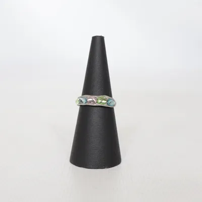 Ring (Sølv, Flerfarvet) Ukendt metal