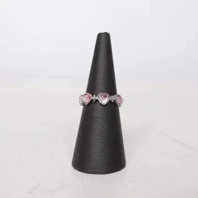 Ring (Silver, Pink) Unknown metal